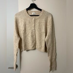 Aritzia Wilfred Sicily Cream Cardigan